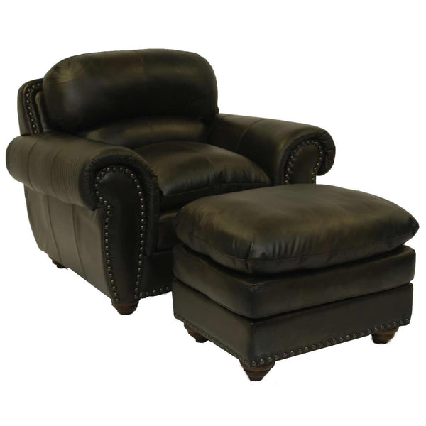 LMT Imports Aspen Stationary Leather Chair XCLGI-ASPEN-CHAIR IMAGE 1