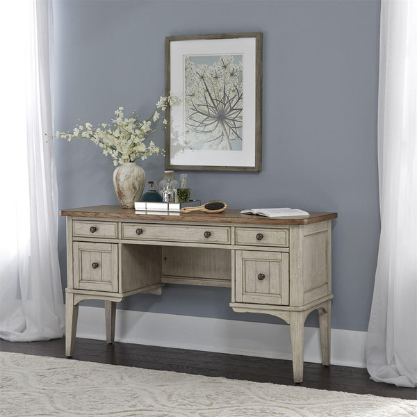 Liberty Furniture Industries Inc. Farmhouse Reimagined 5-Drawer Vanity Table 652-BR35 IMAGE 1