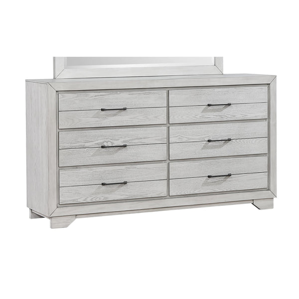Crown Mark White Sands 6-Drawer Dresser B8260-1 IMAGE 1