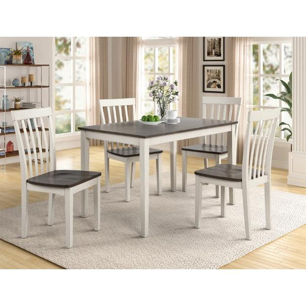 Crown Mark Brody 5 pc Dinette 2182SET-WH/GY IMAGE 1