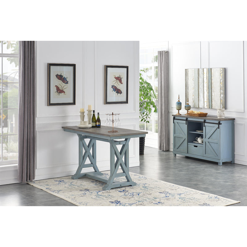 Coast to Coast Bar Harbor Counter Height Dining Table with Trestle Base 40299 IMAGE 3