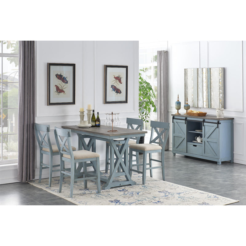 Coast to Coast Bar Harbor Counter Height Dining Table with Trestle Base 40299 IMAGE 5