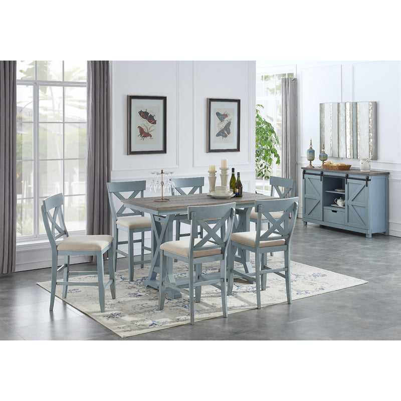 Coast to Coast Bar Harbor Counter Height Dining Table with Trestle Base 40299 IMAGE 6