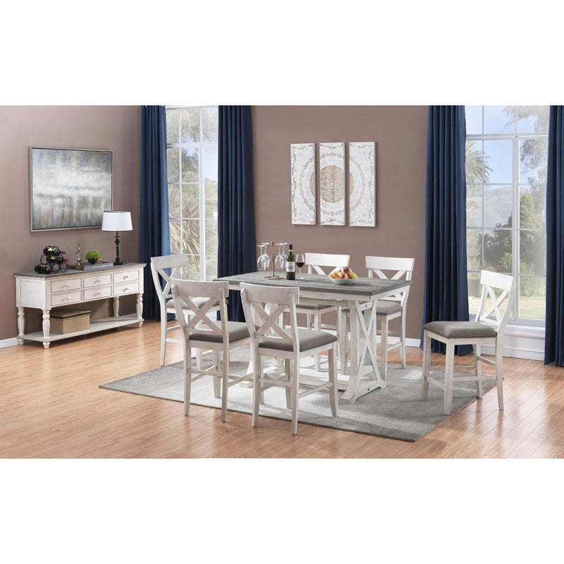 Coast to Coast Bar Harbor II Counter Height Dining Table with Trestle Base 48106 IMAGE 4