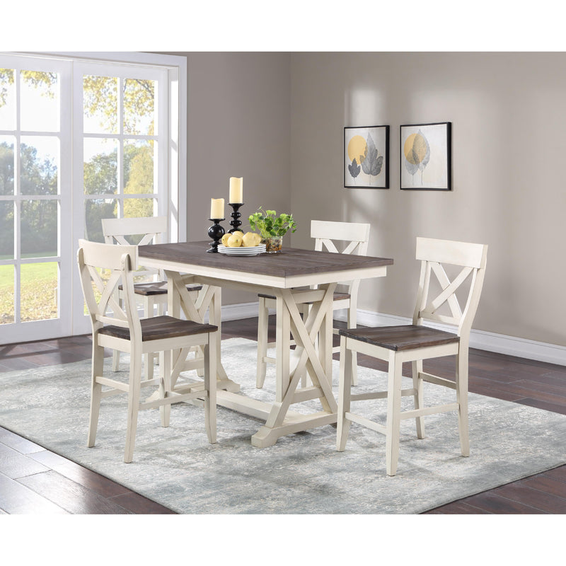 Coast to Coast Bar Harbor II Counter Height Dining Table with Trestle Base 48106 IMAGE 5