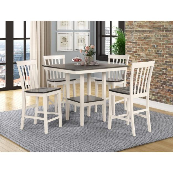 Crown Mark Brody 5 pc Counter Dinette 2682SET-WH/GY IMAGE 1