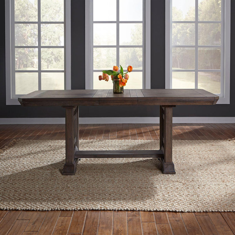 Liberty Furniture Industries Inc. Artisan Prairie Dining Table with Trestle Base 823-DR-TRS IMAGE 10