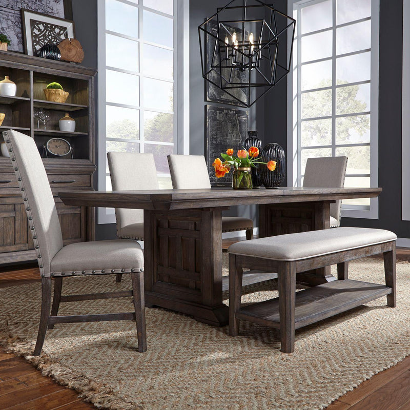 Liberty Furniture Industries Inc. Artisan Prairie Dining Table with Trestle Base 823-DR-TRS IMAGE 11