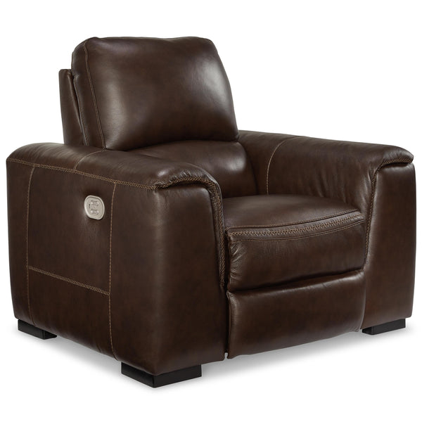 Signature Design by Ashley Alessandro Power Leather Look Recliner U2550213 IMAGE 1