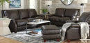 Greyson Recliner W/Power in Leather Gunmetal