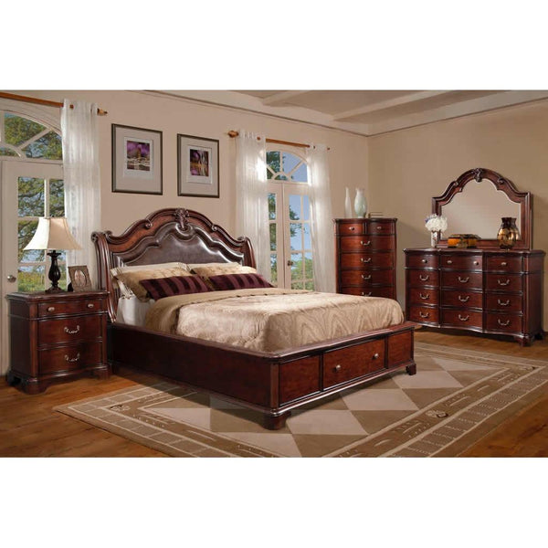 Elements International Tabasco TB600 6 pc Queen Panel Bedroom Set IMAGE 1