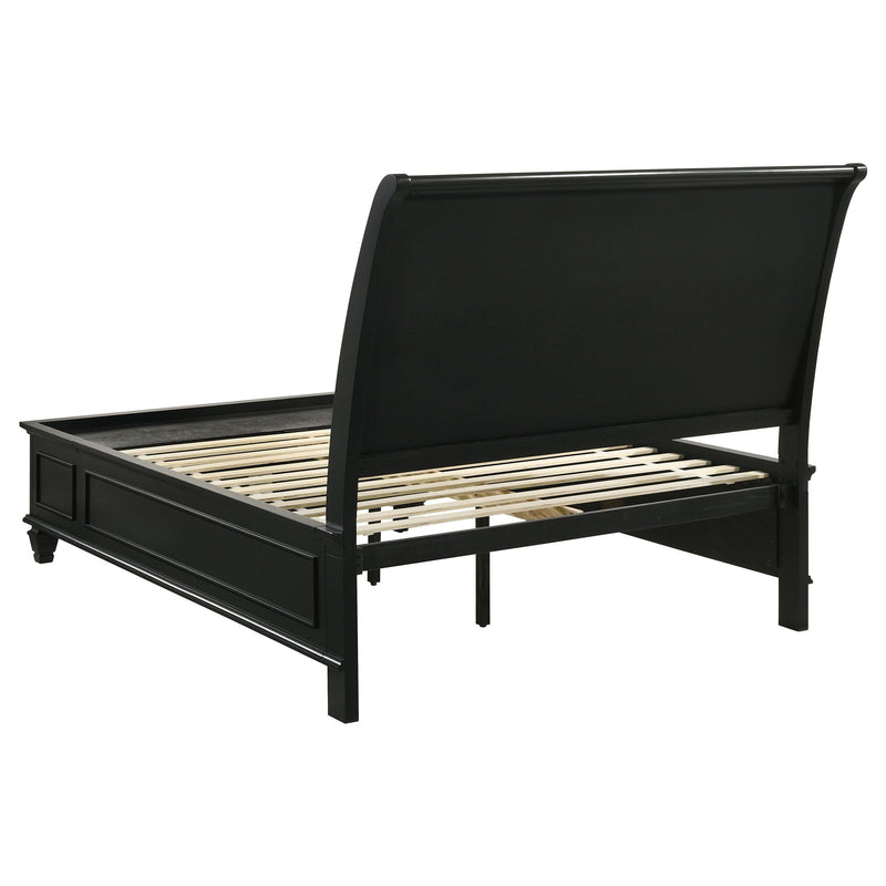 Coaster Furniture Sandy Beach 201329Q Wood Queen Storage Panel Bed - Black IMAGE 3