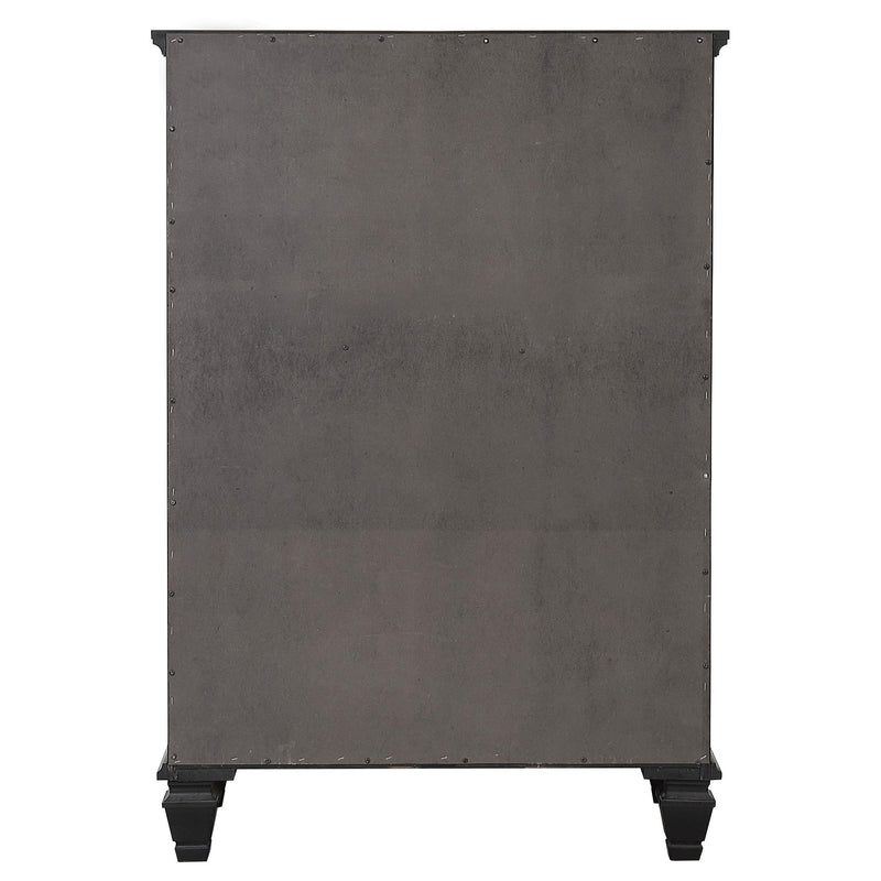 Coaster Furniture Sandy Beach 201325 5-Drawer Bedroom Chest - Black IMAGE 6