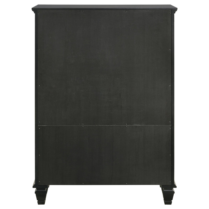Coaster Furniture Sandy Beach 201328 8-Drawer Door Chest - Black IMAGE 6