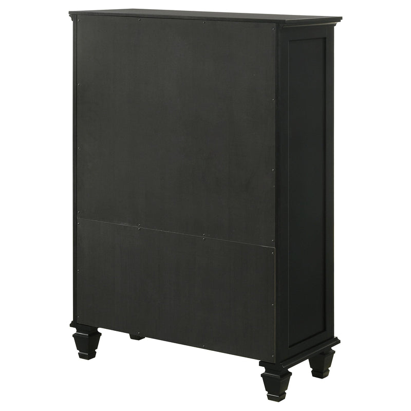 Coaster Furniture Sandy Beach 201328 8-Drawer Door Chest - Black IMAGE 7