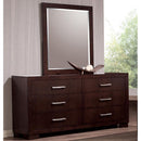  Coaster Furniture Jessica 200714 Dresser Mirror - Cappuccino IMAGE 4