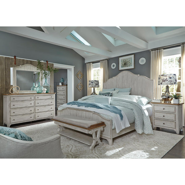 Liberty Furniture Industries Inc. Farmhouse Reimagined 652-BR-KPBDMC 6 pc King Panel Bedroom Set IMAGE 1