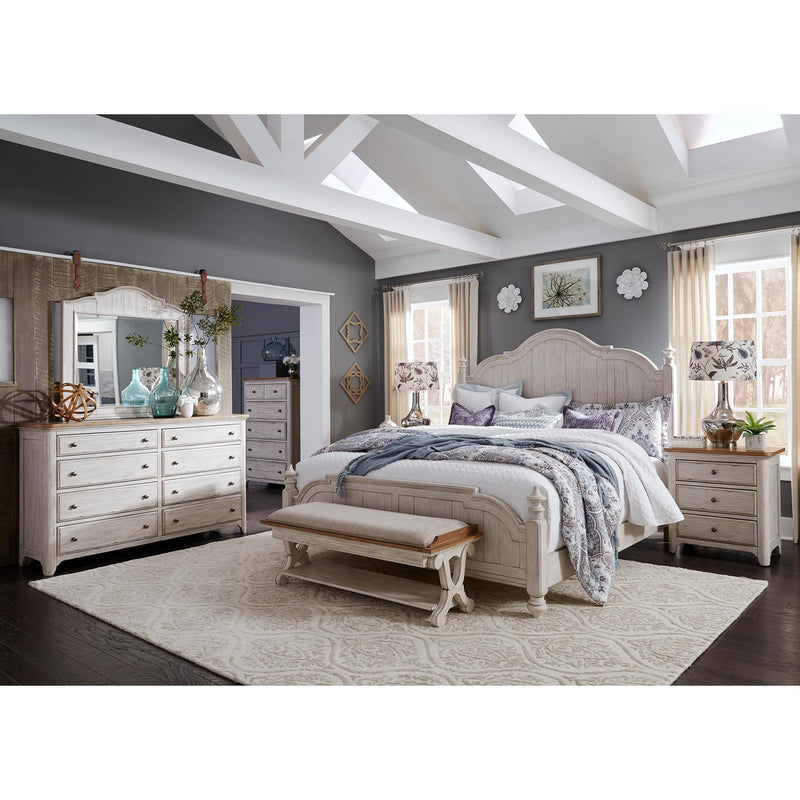 Liberty Furniture Industries Inc. Farmhouse Reimagined 652-BR-QPSDMCN 7 pc Queen Poster Bedroom Set IMAGE 1