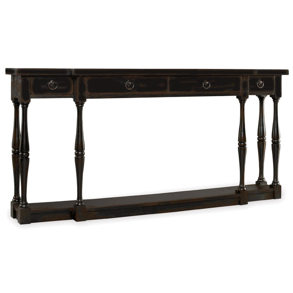 Hooker Furniture 3005-85001 Sanctuary Four-Drawer Thin Console - Ebony IMAGE 1