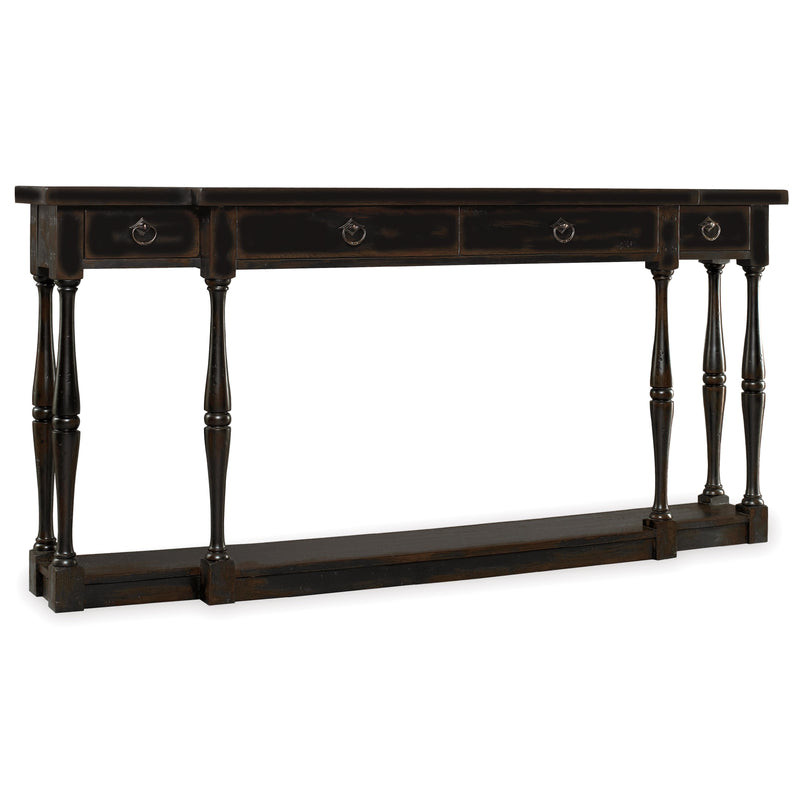 Hooker Furniture 3005-85001 Sanctuary Four-Drawer Thin Console - Ebony IMAGE 1