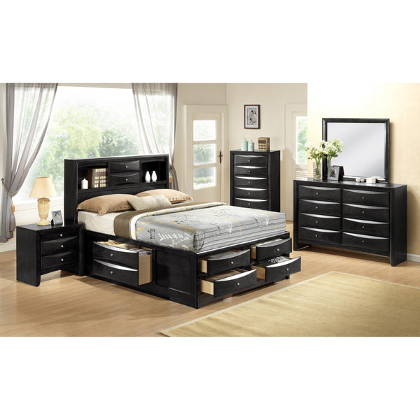  Crown Mark Emily B4285 6 pc Queen Storage Bedroom Set IMAGE 1