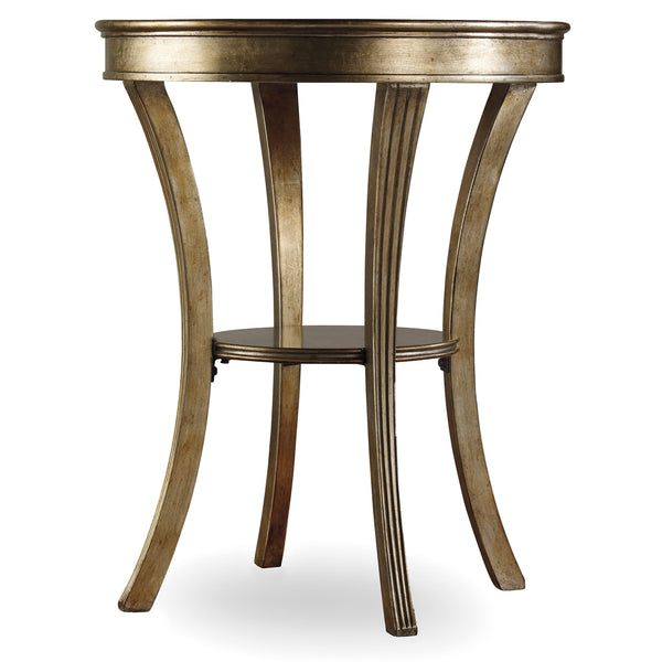 Hooker Furniture 3014-50001 Sanctuary Round Mirrored Accent Table - Visage IMAGE 1
