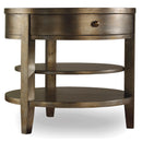 Hooker Furniture 3014-50003 Sanctuary One-Drawer Round Lamp Table - Visage IMAGE 1