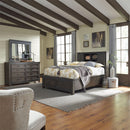  Liberty Furniture Industries Inc. Thornwood Hills 759-BR-QBBDM 5 pc Queen Bookcase Storage Bedroom Set IMAGE 1