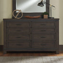  Liberty Furniture Industries Inc. Thornwood Hills 759-BR-QBBDM 5 pc Queen Bookcase Storage Bedroom Set IMAGE 4