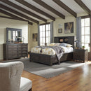  Liberty Furniture Industries Inc. Thornwood Hills 759-BR-QBBDMN 6 pc Queen Bookcase Storage Bedroom Set IMAGE 1