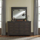  Liberty Furniture Industries Inc. Thornwood Hills 759-BR-QBBDMN 6 pc Queen Bookcase Storage Bedroom Set IMAGE 5
