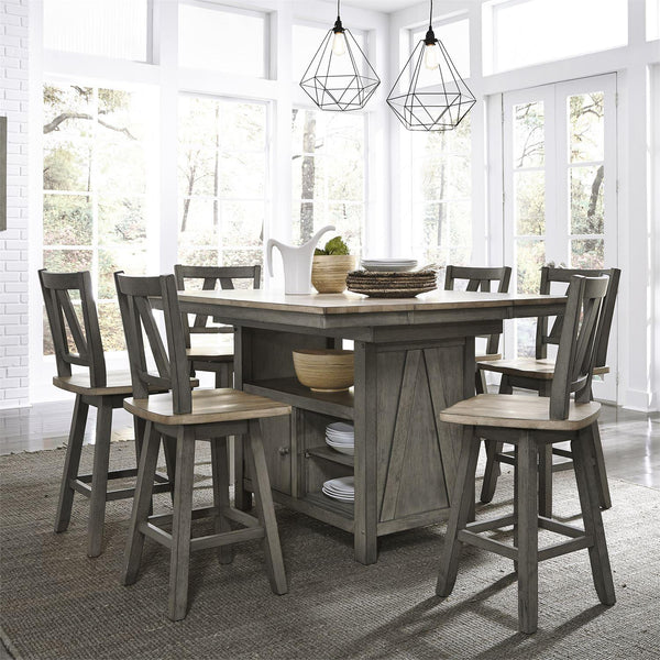 Liberty Furniture Industries Inc. Lindsey Farm 62-CD-7GTS 7 pc Dining Set IMAGE 1