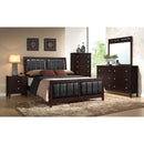  Coaster Furniture Carlton 202091KW Wood California King Panel Bed - Cappuccino IMAGE 5