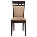 Coaster Furniture Gabriel 100773 Closed Back Dining Side Chair - Cappuccino (Set of 2) IMAGE 2