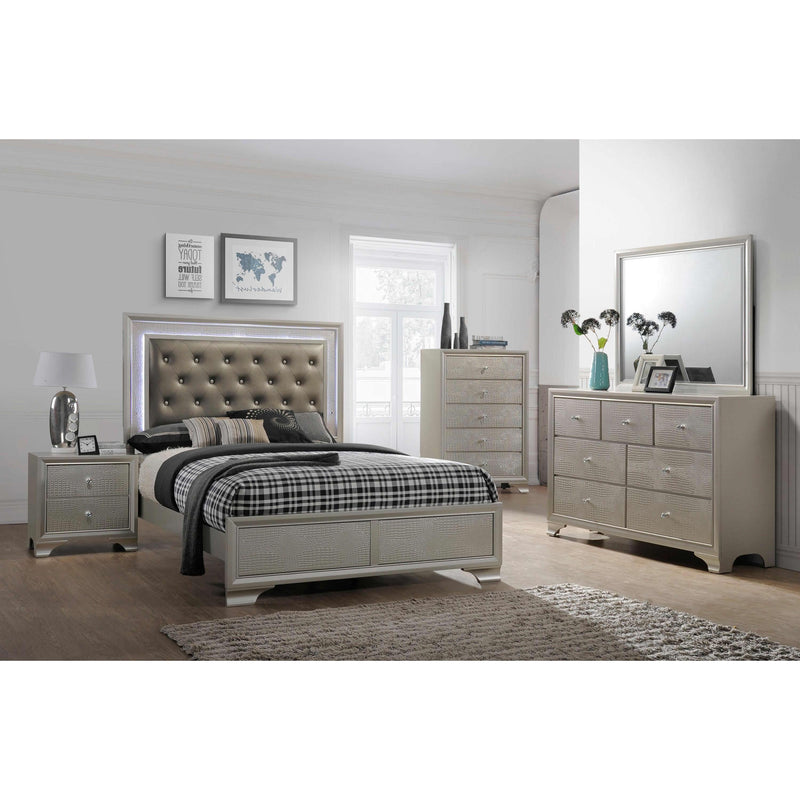  Crown Mark Lyssa B4300 6 pc Queen Panel Bedroom Set IMAGE 9