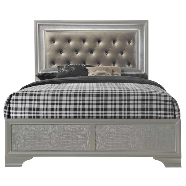  Crown Mark Lyssa B4300 7 pc King Panel Bedroom Set IMAGE 1