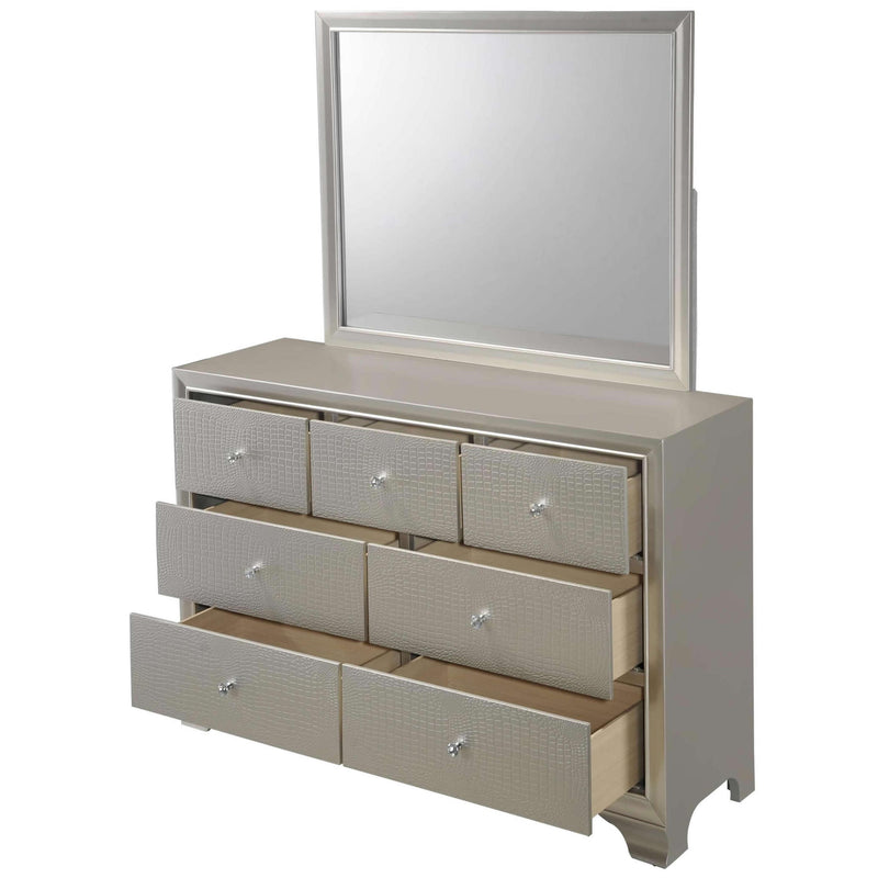  Crown Mark Lyssa B4300 7 pc King Panel Bedroom Set IMAGE 5