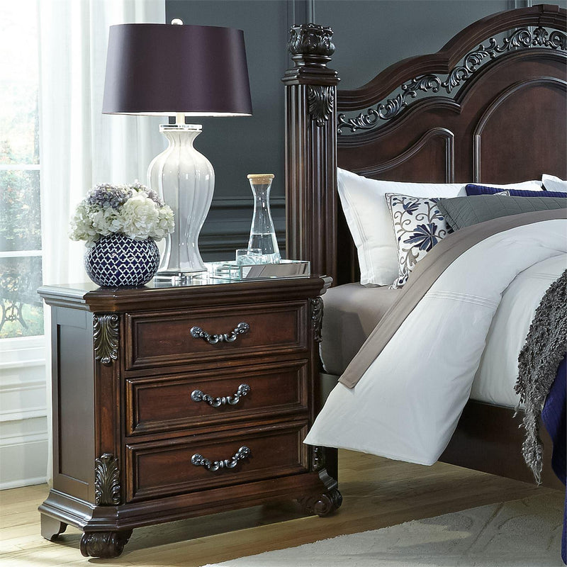 Liberty Furniture Industries Inc. Messina Estates 737-BR-CPSDMCN 7 pc California King Poster Bedroom Set IMAGE 7