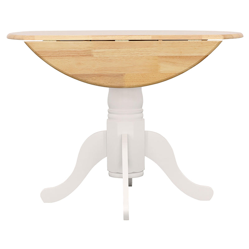 Coaster Furniture Allison 4241 Round 40-inch Drop Leaf Extension Dining Table - White IMAGE 10