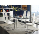  Coaster Furniture Montclair 100515WHT Upholstered Dining Side Chair - White (Set of 4) IMAGE 4