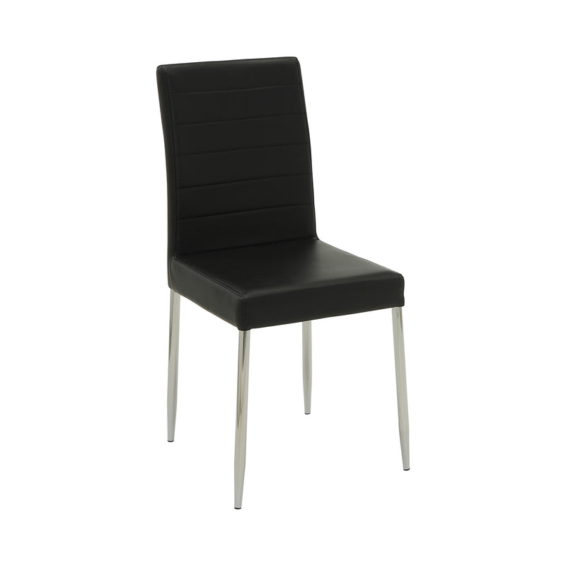  Coaster Furniture Maston 120767BLK Upholstered Dining Side Chair - Black (Set of 4) IMAGE 1