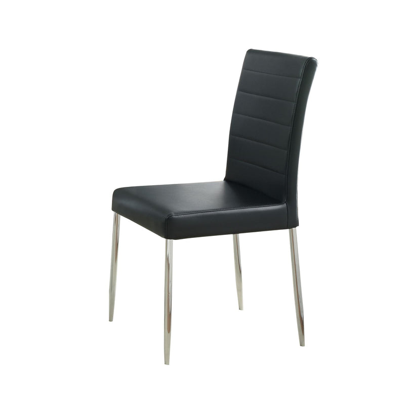  Coaster Furniture Maston 120767BLK Upholstered Dining Side Chair - Black (Set of 4) IMAGE 2