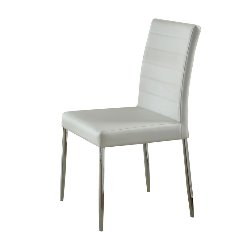 Coaster Furniture Maston 120767WHT Upholstered Dining Side Chair - White (Set of 4) IMAGE 2