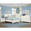 Vaughan-Bassett Bonanza BB29 Queen Mansion Storage Bed - White IMAGE 2