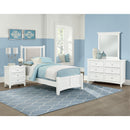  Vaughan-Bassett Bonanza BB29-001 6 Drawer Double Dresser - White IMAGE 2