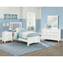  Vaughan-Bassett Bonanza BB29-001 6 Drawer Double Dresser - White IMAGE 3