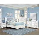  Vaughan-Bassett Bonanza BB29-001 6 Drawer Double Dresser - White IMAGE 4