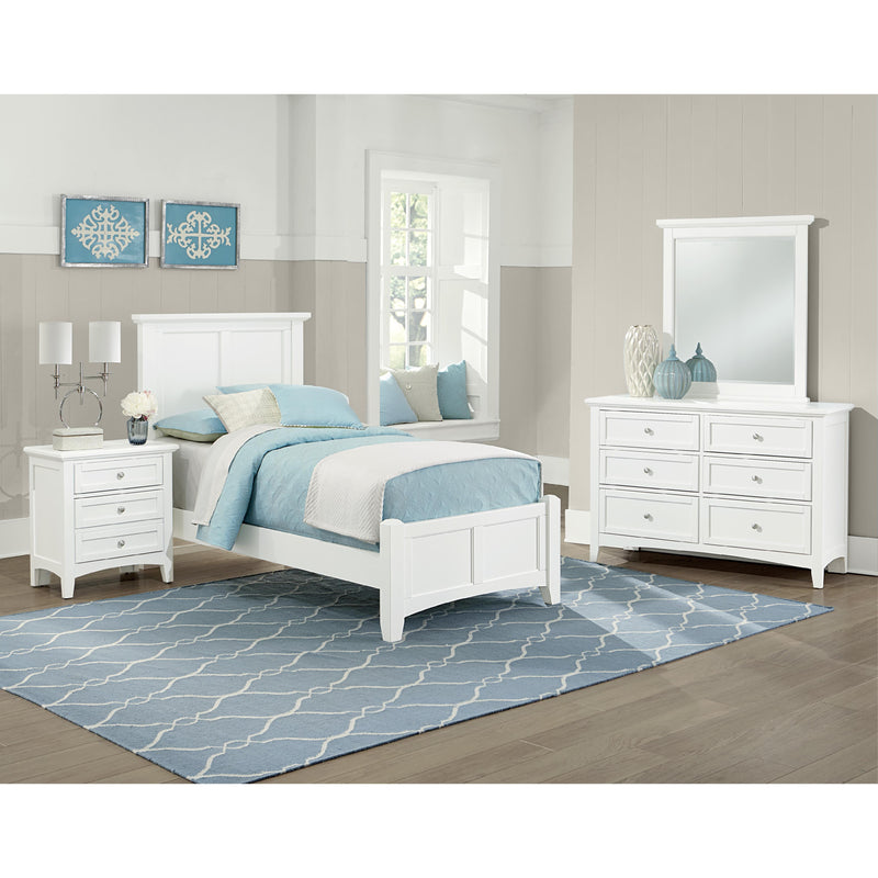  Vaughan-Bassett Bonanza BB29-001 6 Drawer Double Dresser - White IMAGE 5