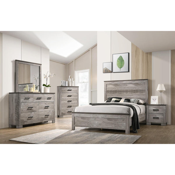 Elements International Millers Cove MC300 7 pc Queen Panel Bedroom Set IMAGE 1