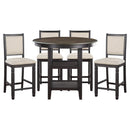 Homelegance Asher 5800BK-36 5 pc Counter Height Dining Set IMAGE 1